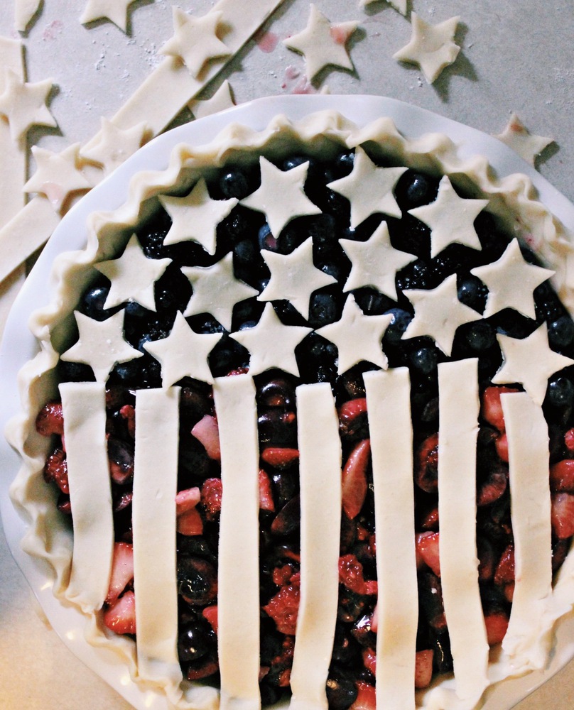Cherry And Blueberry Pie Unbaked