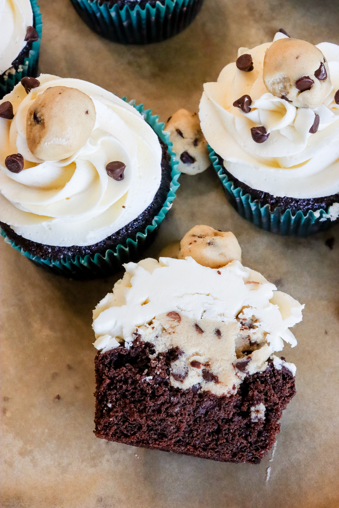 Cookie Dough Cupcakes