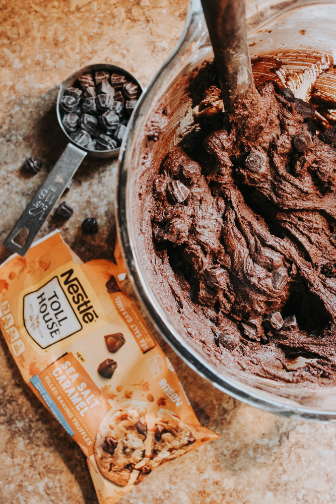 Sea Salt Caramel Brownie Dough